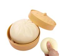 Bun Bao Sensory Fidget Toy - Soft Resilience Texture Bun Stress Toy | Comfort Reducer Instant Relaxation Pinch Squeeze Toys | Squishy Stress Balls Perfect Hand Toy For Unwnding