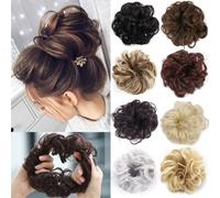 Bun Hair, Elastic Hair Donut for Ponytail, Updo & Bun Hairstyles, Looking Volume Enhancer for Women for Women(Golden yellow)