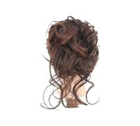 Bun Hair Piece Clip Wig Fluffy Soft Touch Realistic Natural Look Women Hairpins Black Brown Wig for Lady Use Hair Pieces for Women(Light Brown)