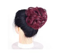 Bun Hair Piece Curly Messy Hair Bun Chignon Donut Hair Pad Elastic Hair Synthetic Hairpiece for Women Hair Pieces for Women(99J)