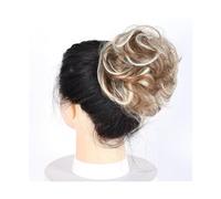 Bun Hair Piece Curly Messy Hair Bun Chignon Donut Hair Pad Elastic Hair Synthetic Hairpiece for Women Hair Pieces for Women(6AH613)