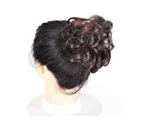 Bun Hair Piece Curly Messy Hair Bun Chignon Donut Hair Pad Elastic Hair Synthetic Hairpiece for Women Hair Pieces for Women(M2-33)