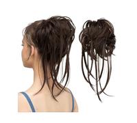 Bun Hair Piece Daily Synthetic Elastic Curly Messy Bun Hairpieces Scrunchie Black Blonde Brown Natural Fake Hair Chignon Band Updo Donut Hair Pieces for Women(6)