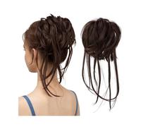 Bun Hair Piece Daily Synthetic Elastic Curly Messy Bun Hairpieces Scrunchie Black Blonde Brown Natural Fake Hair Chignon Band Updo Donut Hair Pieces for Women(2-33)
