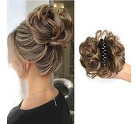 Bun Hair Piece for Women - Claw Clip Bun HairPieces, Claw Clip Hair BunExtension, Daily Wear for Thin or Short Hairs (Brown)