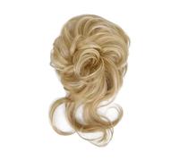 Bun Hair Piece Hair Wig High-Resilience Elastic Band Easy Care Anti-slip Breathable Dress Up Natural Look Heat-friendly Chignon Wig for Party Hair Pieces for Women(Golden)