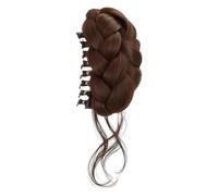 Bun Hair Piece - Messy Bun Clip, Realistic Twisted Plaited Wig Extension | Anti-Slip Fake Buns Claw | Elegant Hairstyling Supplies For Women Ladies Wives Mothers Brides Event Fashion Lovers Wedding