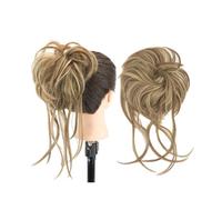 Bun Hair Piece Messy Hair Bun Piece Updo Long Scrunchies Wrap Ponytail Extension Wavy Hairpieces Chignon Headband Hair Pieces for Women(Brown Light Copper)