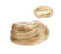 Bun Hair Piece Mini Claw Clip in Messy Cat Ears Hair Synthetic Short Claw on Chignon Hair Extension Donut Updo Claw Clip In Hairpiece for Women Hair Pieces for Women(FB001-107)