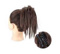 Bun Hair Piece Synthetic Claw Clip Messy Bun Hair Extensions Fluffy Chignon Black Blonde Hair Bun Updo False Natural Hairpiece for Women Hair Pieces for Women(8)