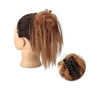 Bun Hair Piece Synthetic Claw Clip Messy Bun Hair Extensions Fluffy Chignon Black Blonde Hair Bun Updo False Natural Hairpiece for Women Hair Pieces for Women(30)