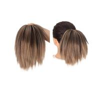 Bun Hair Piece Synthetic Hair Bun Messy Chignon Hairpiece for Women Straight Hair Extension Ponytail Scrunchies with Elastic Rubber Band Hair Pieces for Women(18T10)