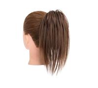 Bun Hair Piece Synthetic Straight Claw Clip Chignon Fluffy Donut with Braids Scrunchies Messy Bun Hair Updo Hairpieces Extensions Hair Pieces for Women(6)