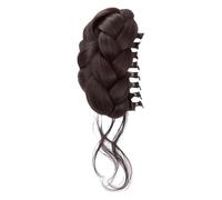 Bun Hair Piece, Themed Event Hairstyling Tool, Medium Fake Bun Claw Clip, Synthetic Hair Accessory, Styling Supplies with Secure Grip, Women Ladies Brides for Wedding Office Date Night Special