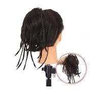 Bun Hair Pieces for Women 1 Pack Messy Wavy Bun Synthetic Braid Elastic Cord Rubber Headband Ponytail Hair Wig Extensions