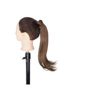 Bun Hair Pieces for Women Synthetic Long Straight Ponytail Wrap Around Wig Extension Bun 18 Inch Ponytail Hair Clip for Women Everyday Use Messy Bun Hair Piece(05)