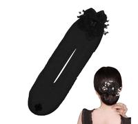 Bun Hair Shaper - Ring Style Maker | Elastic Hair Elastic | Reusable Hair Accessories, Donut Ring Styler, Hair Tool for Holidays, Festivals, Christmas, 14.57x4.53x0.2 Inches