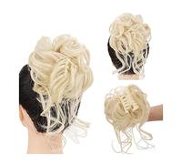 Bun Hairpiece Synthetic Curly Wavy Bun Hair Extension Messy Claw Clip Chignon Hair Bun Curly Wig Claw in Bun Messy Chignons Hair Extensions for Women Bun Hair (Color : SW207-86H10)