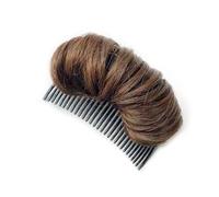 Bun, Invisible Synthetic Hair Fluffer Raising Cushion Comb - The Ultimate Volume Bun Styling Wigs(Brown)