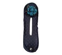 Bun Maker - Dotted Floral Styling Tool, 35x10cm Bun Shaper, Elegant Hair Roller Soft Curl Form, Flexible Updo Band, Secure Twist Wrap | Chic Beauty Accessory For Dating Travel Gatherings Performance
