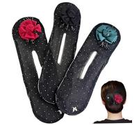 Bun Maker,Hair Bun Maker 3Pcs Floral Design Dotted Bun Maker Exquisite Bun Maker for Long Hair Women Mesh Hairstyles Accessories