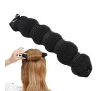 Bun Maker Hair Tool, Bun Maker for Hair - Flexible Bun Maker for Women, Black Bun Maker for Face Washing, Makeup, Cooking, Reusable Hair Accessory for Bathing