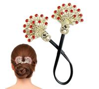 Bun Maker Shaped Bun Maker | Chinese Style Peacock Hair Donuts for Bun - Fashion Donut Hair Maker Hair Accessories for Daily Activities