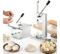 Bun Making Machine, Semi-Automatic Stainless Steel Baozi Maker, Efficiently Produces 400-500 Buns/Hour for Home and Commercial Use