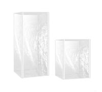 Bun Pan Rack Cover 2 Pack Transparent PVC Sheet Guard with Zippers for Full Height Bread Racks Waterproof Shield Restaurant Use 28x23x61 Inch