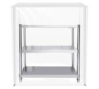 Bun Pan Rack Cover, Transparent PVC Commercial Bread Racks Cover with 4 Sided Zipper, Waterproof Dustproof Universal 10/20 Tiers Sheet Pan Rack Covers for Bakery Home Kitchen(S)