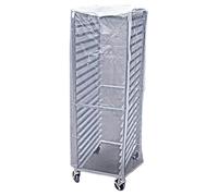 Bun Pan Sheet Rack Cover, Bread Speed Rack Cover, Bun Rack Cover, Transparent Bread Rack Dust Cover Pizza Rack Cover, Bakery Rack for Home Kitchen Commercial Pizza Rack with Zipper