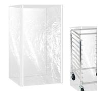 Bun Rack Cover for Bakery - Transparent Bakery Rack Cover | Detachable Design Bakery Cooling Rack Trolley | Practical Sheet Pan Rack Cover Pizza Dough Rack Cover for Home Commercial Use