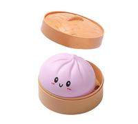 Bun with Foo-d Steamer,Jumbo Dumpling Squishy Stress Toy, Kawaii Soft Squeeze Decompression Doug, Colorful Fidget Sensory Stress Relief, Anxiety Relief Fidget Toy-Purple