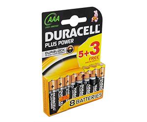 BUN0020 A duracell-Pile alcaline-AAA x 8 (BUN0020 A)