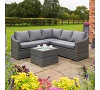 Bunbury Corner Set Grey Weave