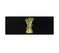 Bunch of Asparagus Cute Gaming Mousepad Rubber Base Desk Mat for Home Office Laptop Computer