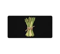Bunch of Asparagus Cute Gaming Mousepad Rubber Base Desk Mat for Home Office Laptop Computer