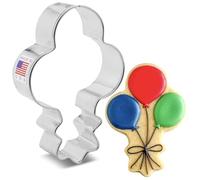 Bunch of Balloons Cookie Cutter, 3.8" Made in USA by Ann Clark