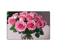 Bunch Of Flowers In A Vase Door Mats Indoor Outdoor Perfect Dust Grabbing Doormats Kitchen Entrance Front Door