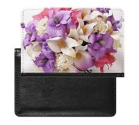 Bunch of Flowers Passport Cover Protector Rfid Blocking Passport Holder Id Card Holder Secure Travel Wallet Organizer for Passport Tickets Credit Cards, style, One Size