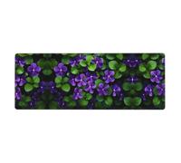 Bunch of Violets Prints Extra Large Mouse Pad 12x31.5in for Office, Gaming, and Learning - Durable, Comfortable, and Environmentally Friendly