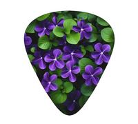 bunch of violets Prints Guitar Picks - 12-Piece Set with 3 Different Thicknesses, Suitable for Electric and Acoustic Guitars
