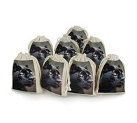 Bunches Pocket, Animal Panther Printed Flower Bag,thickened Bunches Pocket,portable Bunches Pocket,small Bunches Pocket 8-pack