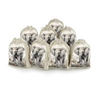 Bunches Pocket, Animals Cute Elephant Printed Flower Bag,thickened Bunches Pocket,portable Bunches Pocket,small Bunches Pocket 8-pack