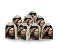 Bunches Pocket, Baseball Glove Printed Flower Bag,thickened Bunches Pocket,portable Bunches Pocket,small Bunches Pocket 8-pack