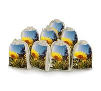 Bunches Pocket, Flower Under The Sun Printed Flower Bag,thickened Bunches Pocket,portable Bunches Pocket,small Bunches Pocket 8-pack