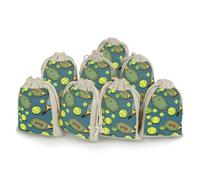 Bunches Pocket, Funny Racquet And Tennis Ball Printed Flower Bag,thickened Bunches Pocket,portable Bunches Pocket,small Bunches Pocket 8-pack