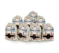 Bunches Pocket, Golden Gate Bridge Printed Flower Bag,thickened Bunches Pocket,portable Bunches Pocket,small Bunches Pocket 8-pack