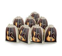 Bunches Pocket, Guitar Musical Instrument Printed Flower Bag,thickened Bunches Pocket,portable Bunches Pocket,small Bunches Pocket 8-pack