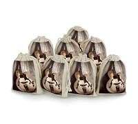 Bunches Pocket, Guitar Pictures Printed Flower Bag,thickened Bunches Pocket,portable Bunches Pocket,small Bunches Pocket 8-pack